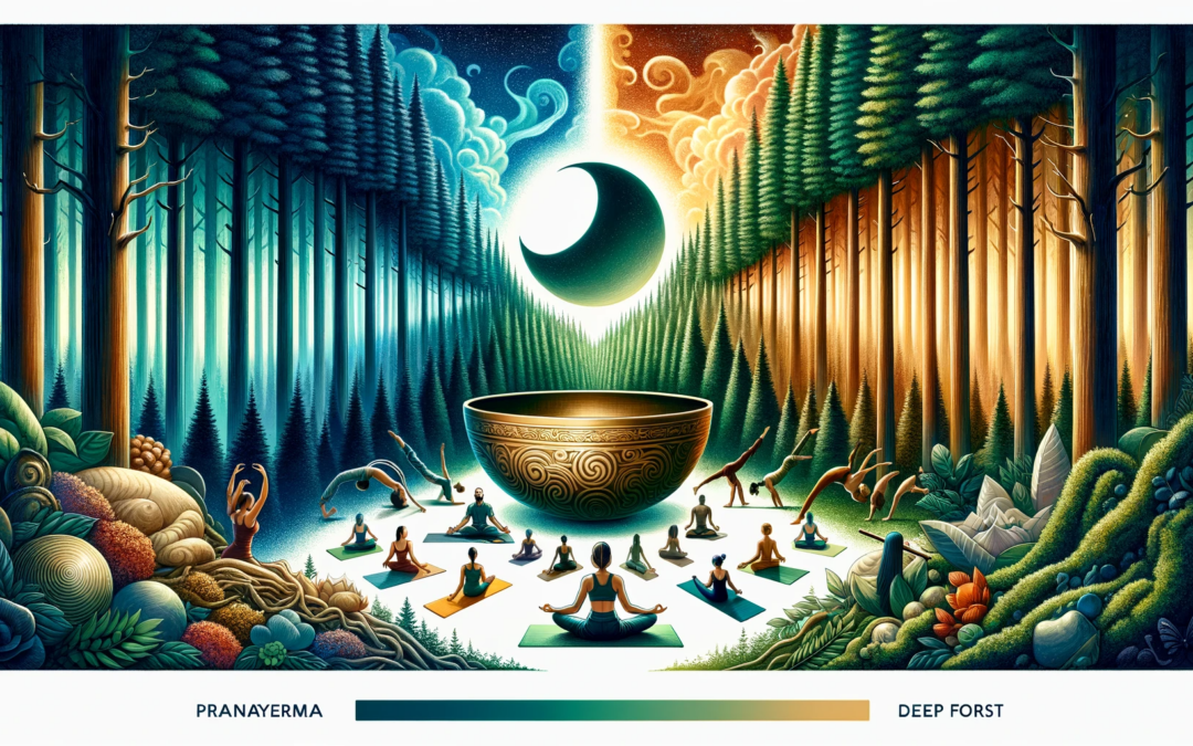 Exploring the Serenity of Yoga: A Journey Through Pranayama, ASMR, and Tibetan Moon Sacred Bowls in a Forest Setting